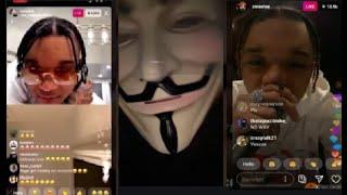 Swae Lee gets on IG Live w MASKED Robber who stole his Hard Drive. He Offered $20k for its return.