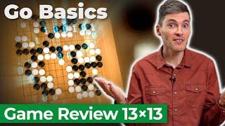 Game of Go on 13×13 with Commentary  Go Basics Summary