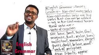 English Grammar_Tenses_Lesson 4_Non continuous verbs