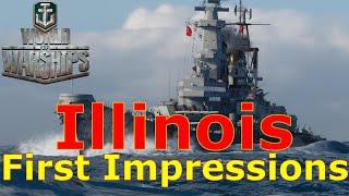 World of Warships- Illinois First Impressions WTF Is This Thing??