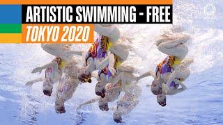 Artistic Swimming - Team Free Routine  ROC  Tokyo 2020 Replays