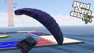 Cars with Parachutes THE MUSICAL  GTA V Overtime Rumble with Friends