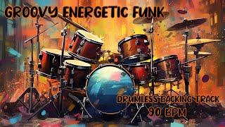 Groovy Energetic Funk Drumless Backing Track 90 BPM