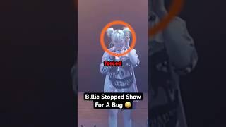 Billie Eilish Stopped Her Show For A Bug