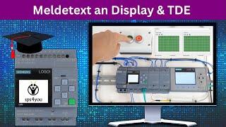 Meldetext an Display und TDE - Siemens LOGO Online Kurs Kapitel 6.1 - LOGO programmieren lernen