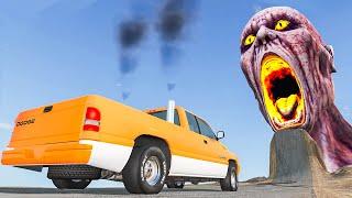 Escape From The Shy Guy SCP-096  Cars VS Giant Pit  Car Ride Chase Beamng Drive #201