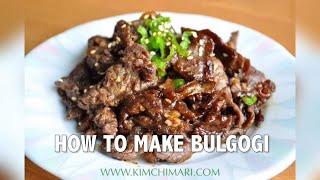 How to make Bulgogi Korean BBQ Beef