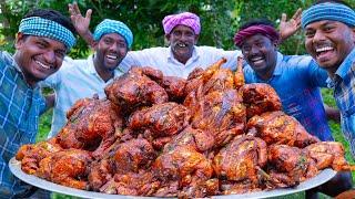 FULL CHICKEN ROAST  Whole Fried Chicken Recipe Cooking in village  Free Range Chicken Recipe