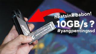 INI DIA NVME SSD GEN5 PERTAMA DI INDONESIA LANGSUNG TEST YUK  AORUS Gen5 10000 SSD 2TB