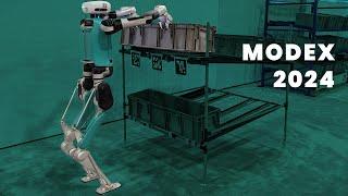 Mobile Manipulation Robots Working Autonomously at Modex 2024