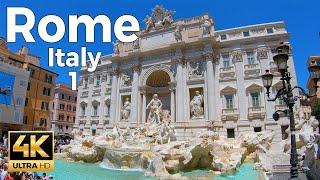 Rome Italy Walking Tour Part 1 4k Ultra HD 60fps – With Captions