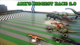 NEW ARK RACE WITH ALL CREATURES ALL MAPS - Which one is ARKS FASTEST Creature? 2019  Cantex