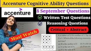 Day 3  Accenture Cognitive Ability Questions  Cognitive Assessment  #accenture_exam_questions #job