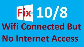 How to fix Wi fi connected but no internet access  YouTube 
