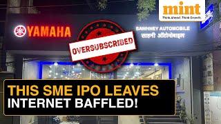 SME IPO Frenzy SME With 2 Yamaha Showrooms Gets 400x IPO Demand  Receives Bids Worth ₹5000 Crore