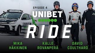 UNIBET RIDE #4 Kalle Rovanperä drives Silverstone on Ice with Mika Häkkinen and David Coulthard