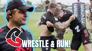 Crusaders face a Ruthless Wrestle and Run Session