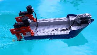 Making a Fast Lego Boat 33 - underwater propellers