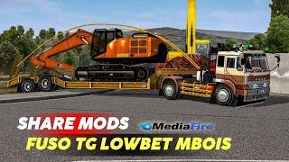 RILIS MOD TRUCK TRAILER FUSO TG LOWBET EXCAVATOR - MOD BUSSID TERBARU