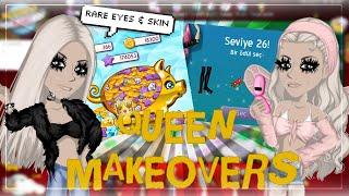 QUEEN MAKEOVERS boost shopping spree levelling up rare eyes & skin