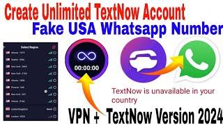 How to solve textnow is unavailable in your India& Pakistan   VPN+version update