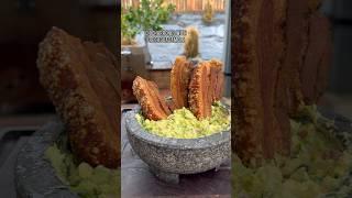 Chicharrones with guacamole