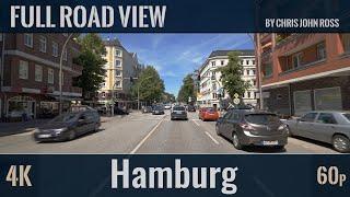 Hamburg Germany Bundesstraße B5 B433 - Stadtfahrt City Tour - 4K 2160p60p UHD