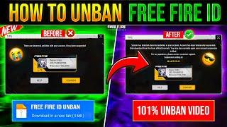How To Unban Free Fire Id  Free Fire Id Suspended Problem Solution  Free Fire Id Unban