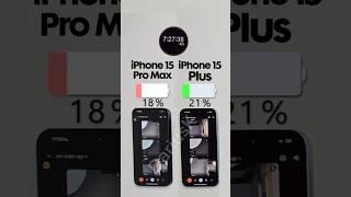 iPhone 15 Pro Max vs. 15 Plus Battery TestFull video on my channel