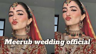 Meerub ali and asim azhar wedding  pakistani drama industry couple weeding