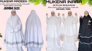 Mukena Setelan Berlengan Size Jumbo  Mukena Ihram  Mukena Haji