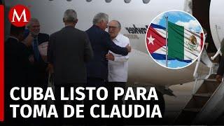 Presidente de Cuba llega al Felipe Ángeles para la toma de protesta de Claudia Sheinbaum