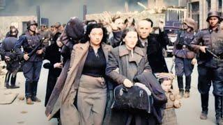 Polish Jews of the Warsaw Ghetto  Colorized World War II