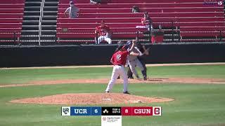 College Baseball Highlights - UC Riverside vs. CSUN April 18 2021