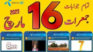 16 March 2023 Questions and Answers  My Telenor Today Questions  Telenor Questions Today Quiz