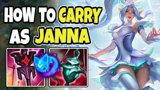 Challenger support shows you how to CARRY as JANNA  Janna support  Season 14 League of Legends