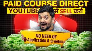 How to sell paid courses on youtube  & make money online money 