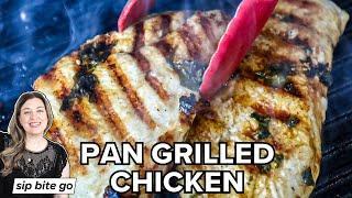 Easy Pan Grilled Chicken On Stove Indoors Grill Pan Recipe