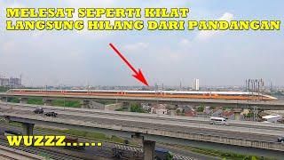 WOW Test Run Ke-3 Kereta Cepat Jakarta-Bandung Menyentuh Kecepatan 120 KmJam Saat Memasuki Jakarta