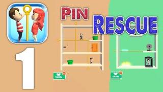 Pin Rescue - Gameplay Walkthrough Part 1 - Tutorial Android iOS