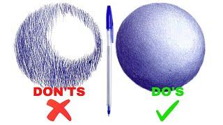 Transform Your Drawings with Ballpoint Pen Shading Technique