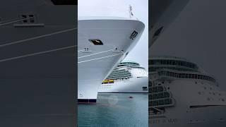 2 massive cruise ships 1 video Great afternoon in Port of San Juan #Shorts