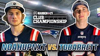    TDBarrett vs .  Noahupnxt    Patriots Final - Club Championship  Madden 21