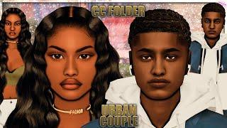 URBAN COUPLE - CC & SIM DOWNLOAD  Sims 4 CAS