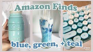 TIKTOK AMAZON MUST HAVES 🫐 Color Edition Blue Teal & Green w links