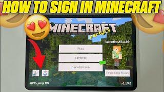 HOW TO SIGN IN MINECRAFT 1.19️ PE  Sign In Minecraft IOSAndroid 2022