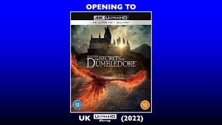 Opening to Fantastic Beasts The Secrets of Dumbledore UK 4K Ultra HD Blu-Ray 2022