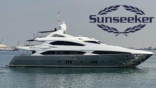 SUNSEEKER 37M SUPERYACHT TOUR  7 MILLION USD   ULTIMATE YACHT EXPERIENCE IN UAE