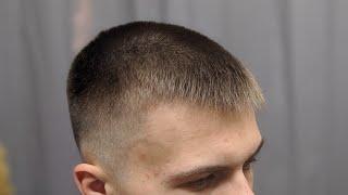 Как подстричь чёлку в короткой мужской стрижке. мужская короткая стрижка #1mens haircut