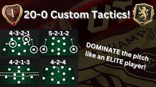 20-0 RANK 1 CUSTOM TACTICS THATLL MAKE YOU AN ELITE PLAYER BEST TACTICS ON FC24